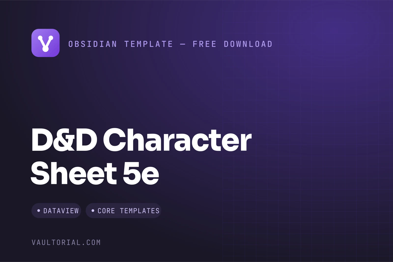 Obsidian D&D Character Sheet: a 5e Template That Calculates Itself — free Obsidian template by Vaultorial