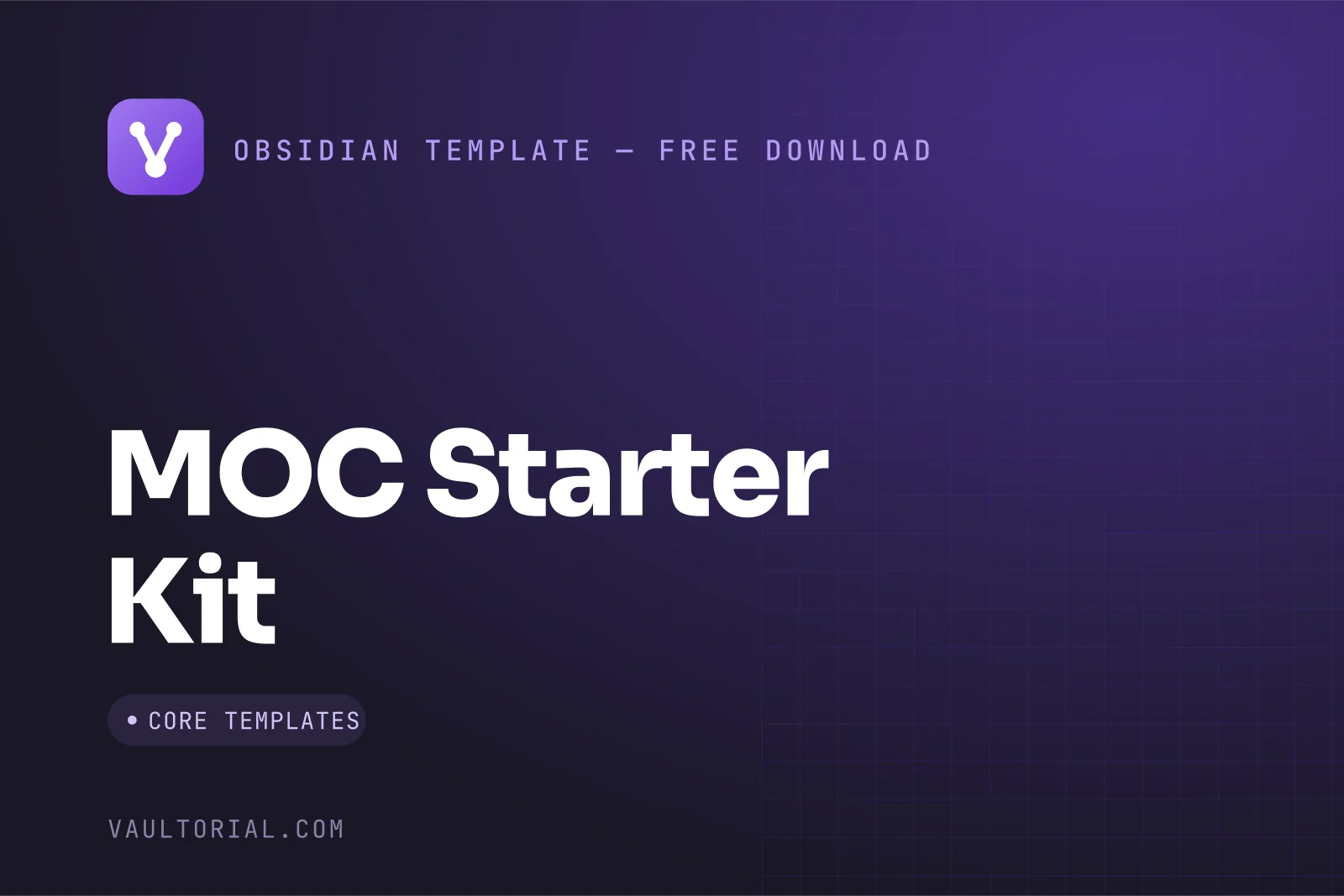 Obsidian MOC Template: A Map of Content Starter Kit — free Obsidian template by Vaultorial
