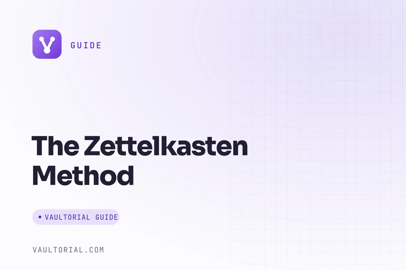 Obsidian graph view of a zettelkasten vault with linked permanent notes and an index note open